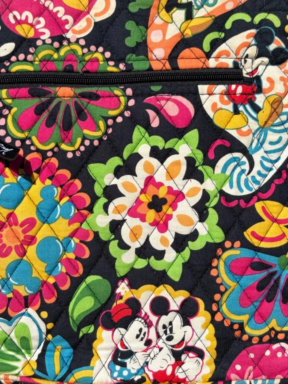 Disney Parks Vera Bradley Hipster Crossbody “Midnight with Mickey” Like New - Picture 6 of 17